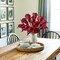 Artificial Calla Lily Red Flowers 12Pcs for Wedding Bouquet Home Decoration Faux Calla Lilies Flower, Dark Red